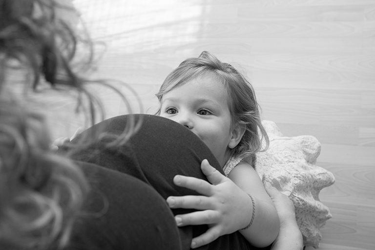 Vorfreude auf die kleine Schwester